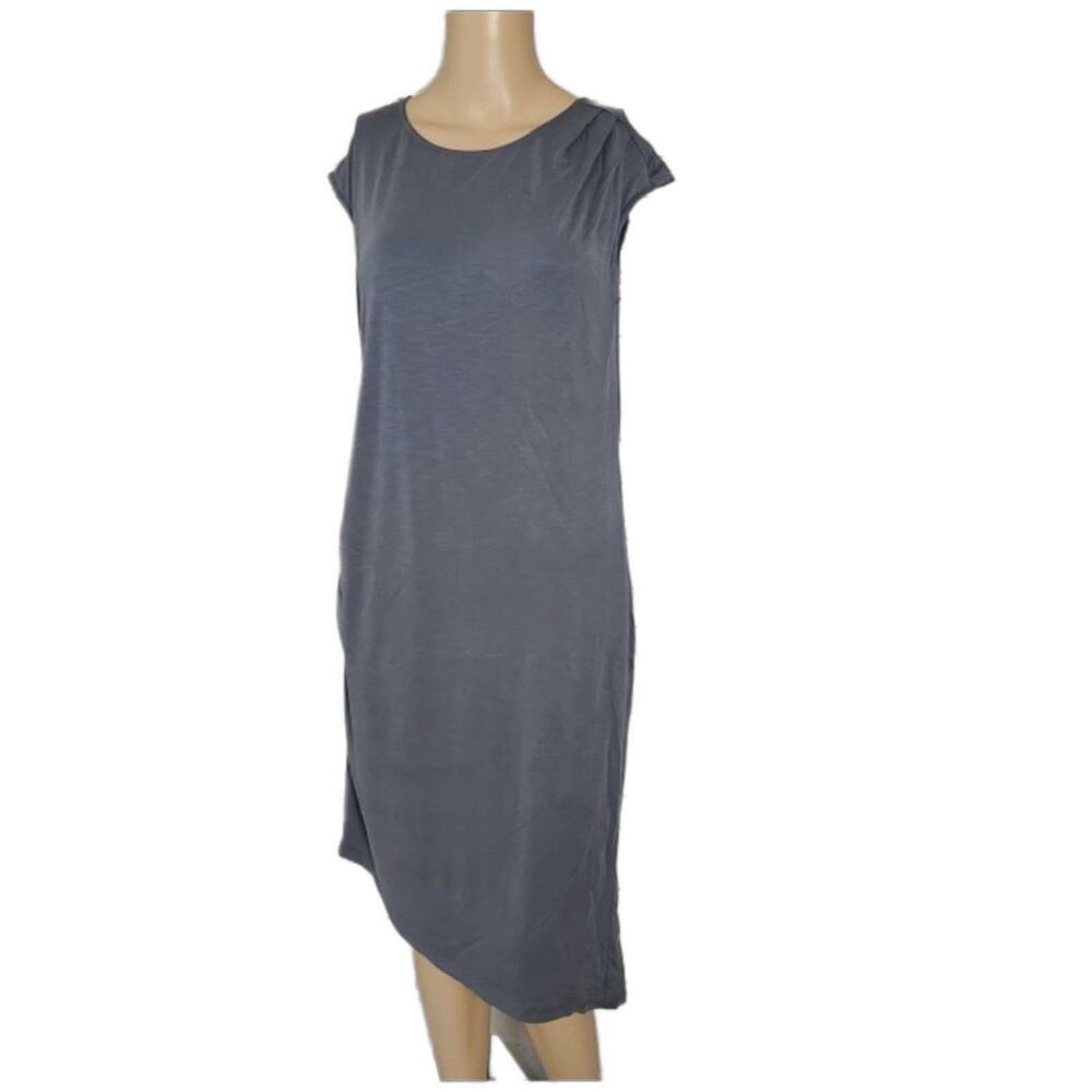 NIC+ZOE Cloud Nine Side-Ruched Asymmetrical Midi Dress - Small NWT